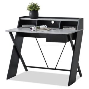 Designový psací stůl RAGAS černá-beton