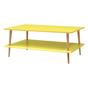 Konferenční stolek POTOK low žlutá