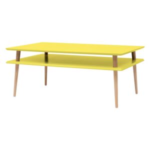 Konferenční stolek POTOK high žlutá