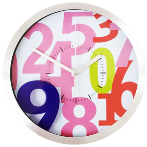 Nástěnné hodiny Timelife 25cm růžová