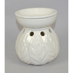 DUE ESSE Aromalampa jemná bílá keramika 13,5 x 14 cm