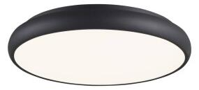 NOVA LUCE Stropní LED světlo Gap v bílé a černé barvě - černá, 38 W LED, 2090 lm, 410 mm - 8100982
