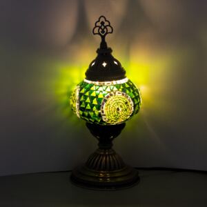 Krásy Orientu Orientální skleněná mozaiková lampa Sabiha - stolní