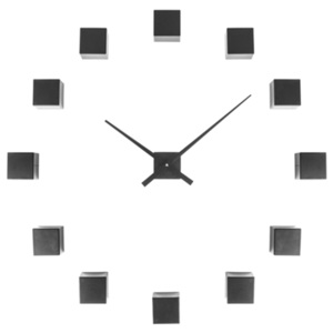 Karlsson Kreativní nástěnné hodiny - Karlsson DIY Cubic Black