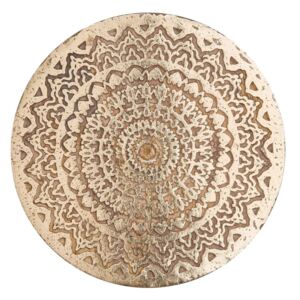 BALI Dekorační talíř ornamenty 30 cm - hnědá