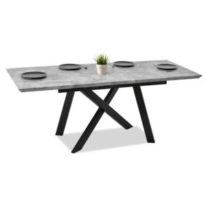 Jídelní stůl TYMORO 160-200 cm X šedá černá