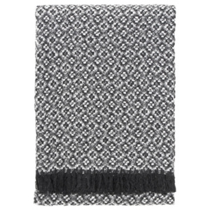 Vlněná deka Keto 130x170, tmavě šedá-bílá Lapuan Kankurit
