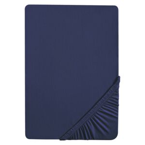 Biberna Žerzejové napínací prostěradlo, 90–200 x 200 cm (90-100 x 200 cm, námořnická modrá)