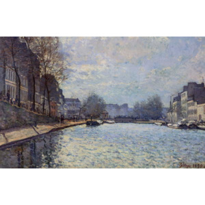 Obraz, Reprodukce - View of the Canal Saint-Martin, Paris, 1870, Alfred Sisley