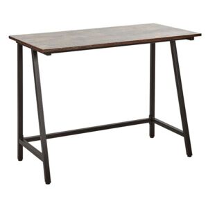 Psací stůl z tmavého dřeva 100 x 50 cm černý VILSECK