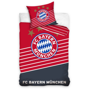 TipTrade Fotbalové povlečení BMFC 02 Bayern, 160 x 200 cm, 70 x 80 cm