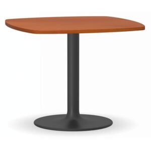 Konferenční stolek ZEUS II, 660x660 mm, černá podnož, deska buk