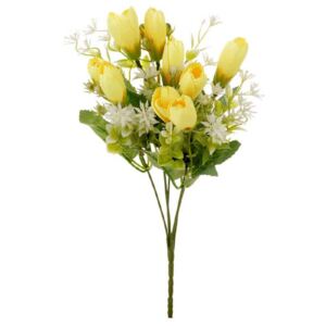 Umělá květina, puget žlutých krokus 1 ks