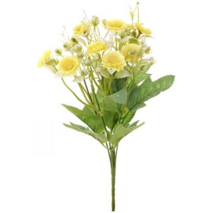 Umělá květina, puget žlutých sedmikrásek 1 ks