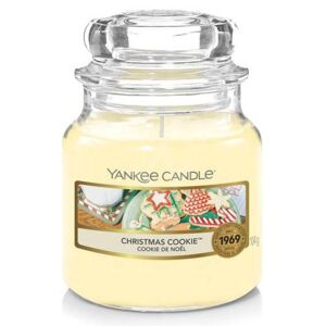 Yankee Candle - vonná svíčka Christmas Cookie (Vánoční cukroví) 104g (Máslově bohaté vanilkou ovoněné aroma vánočního cukroví.)