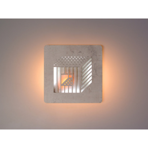 Nástěnné svítidlo podsvícené Cube 3D W-88JT Typ: pouze do sestav 31x31cm, Výběr barvy dekoračního světla: žlutá + bílá