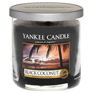 Svíčka ve skleněném válci Yankee Candle Černý kokos, 198 g