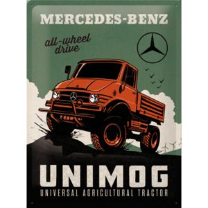 Nostalgic Art Plechová cedule: Mercedes-Benz Unimog - 40x30 cm
