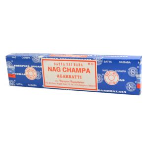 Indické vonné tyčinky Sai Baba Nag Champa, 22cm, 40g