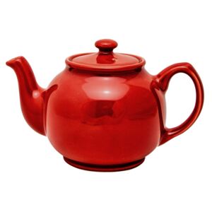 Keramická konvice na čaj - červená, 850 ml
