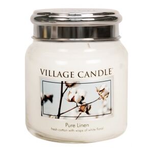 Village Candle Vonná svíčka ve skle 16Oz - Čisté prádlo - Pure Linen