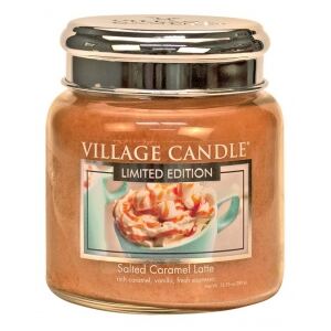 Village Candle Vonná svíčka ve skle 11OZ - Salted Caramel Latte