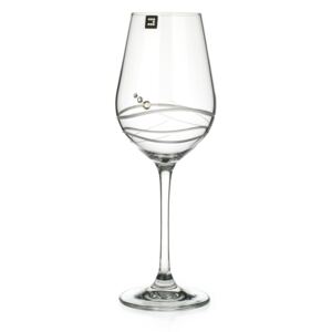 DIAMANTE SW - SOHO set 6 ks skleniček na bílé víno 240 ml v luxusní dárkové kazetě