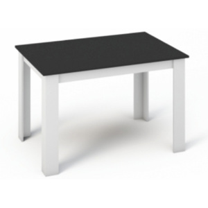 Jídelní stůl 120x80 v bílé a černé TK043