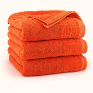 PÍSECKÉ LŮŽKOVINY Froté ručník 500g - oranžový 50x90