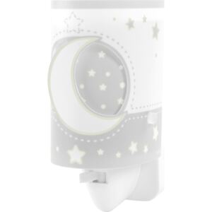 Dalber 63235LE LED dětská noční lampička Moon light 1x0,3W|E14 - šedá