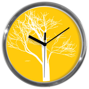 Designové nástěnné hodiny: Strom, Výběr barev Šedá