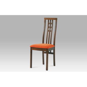 Jídelní židle dřevěná dekor ořech S PODSEDÁKEM NA VÝBĚR BC-12481 WAL