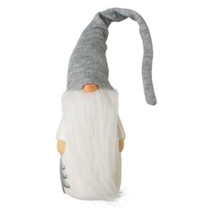 Gasper Keramický Santa Claus s vousy šedý 22 cm