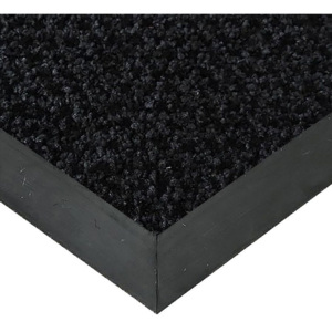 FLOMAT Černá textilní vstupní vnitřní čistící rohož Alanis - 50 x 90 x 0,75 cm