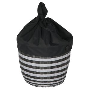Kulatý košík Cover UP M s uzavíratelným vrškem Handed By (Barva- Černo-bílá/Tmavě šedá, Black-White/Dark Grey)
