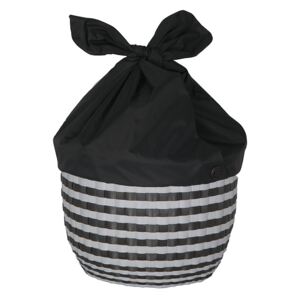 Kulatý košík Cover UP L s uzavíratelným vrškem Handed By (Barva- Černo-bílá/Tmavě šedá, Black-White/Dark Grey)