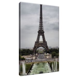 Obraz na plátně Eiffelova věž a Avenue des Champs-Élysées 20x30cm 1104A_1S