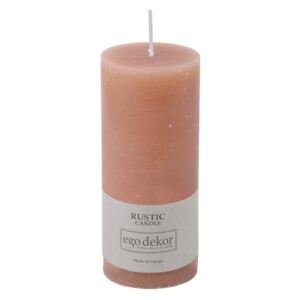 BonamiPudrově růžová svíčka Baltic Candles Rustic, výška 14 cm