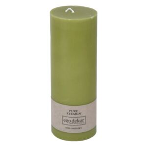 Zelená svíčka Baltic Candles Eco, výška 20 cm
