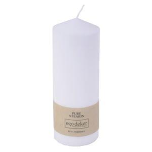 Bílá svíčka Baltic Candles Eco Top, výška 18 cm