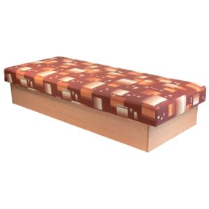 Jednolůžková postel (válenda) 80 cm Edo 12 (s pružinovou matrací)