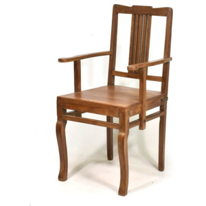 Stará židle z teakového dřeva, 51x48x87cm