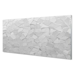 Skleněný panel Skleněný panel šedivé polygony 125x50cm