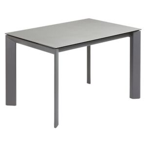 Antracitově šedý porcelánový rozkládací jídelní stůl LaForma Atta I. 120/180x80 cm