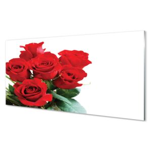 Skleněný panel Skleněný panel Kytice růží 140x70cm