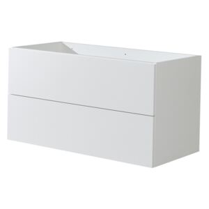 Koupelnová skříňka, bílá, 2 zásuvky, 1010x530x460 mm CN712S