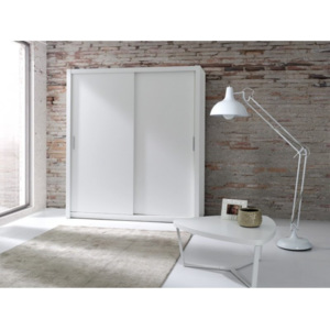 Luxusní šatní skříň s posuvnými dveřmi NEXT 180 bílý mat