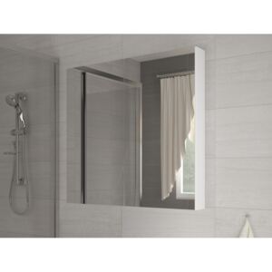 Koupelnová skříňka na stěnu Della 80 bílá + zrcadlo