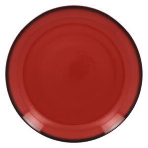 Lea talíř mělký kulatý 24 cm - červená