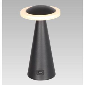 Stolní designová LED lampa TAPER, 7W, teplá bílá, černá Prezent TAPER 26101